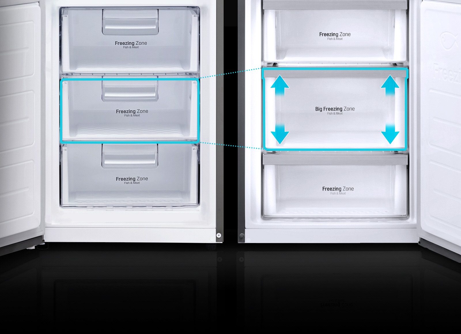 Povećani odjeljak zamrzivača1